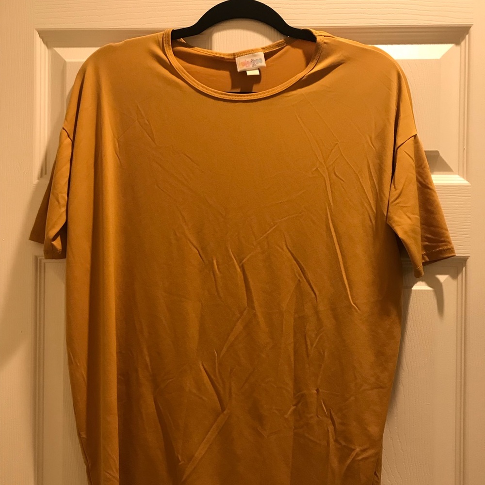 XXS NEVER WORN mustard LuLaRoe Irma